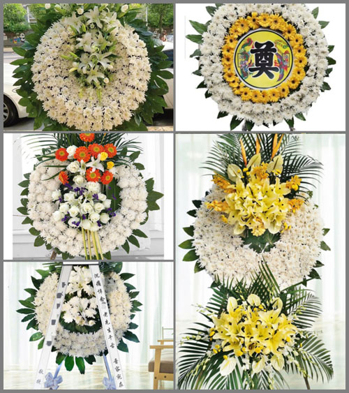 北京顺义区龙湾屯镇小北坞村花圈速递